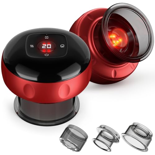 Cakoutanb 2 Pack Smart Cupping Therapy Set, 7-in-1 Electric Cupping Massager with Red Light and Heat, 2 Modes, 20-Level Suction and Heat, Cupping Kit for Muscle Soreness and Skin Care - image 1