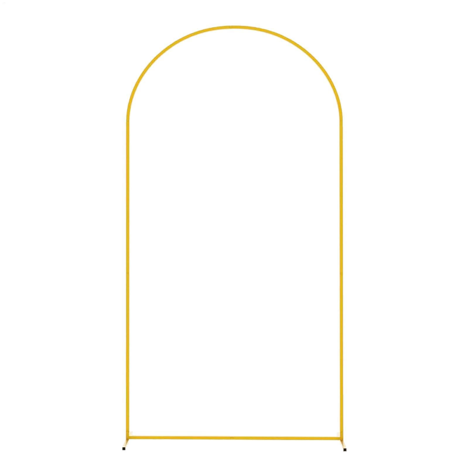 Soporte de Arco para telón de Fondo, Marco de Arco de Globos de Metal para Boda, Soporte de Fondo portátil para Puerta, Marco de Arco de Boda para Flores, Globos y Luces