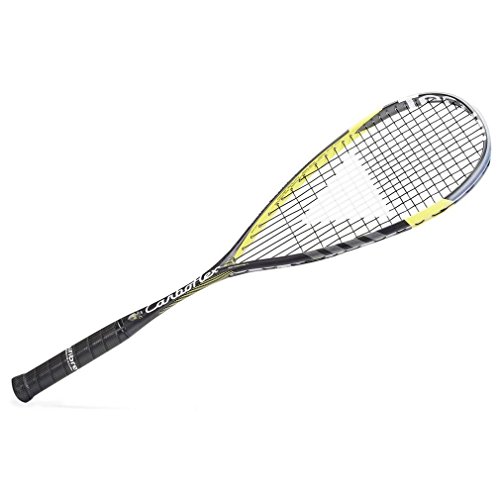 Image of Tecnifibre Carboflex 125 Squash Racket, Black/Yellow, One Size