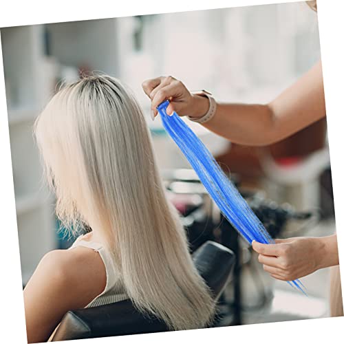 Ipetboom 20Pcs Peruca Extensões De Cabelo Liso Clip Arco-Íris Extensões De Cabelo Clip-On Extensão D