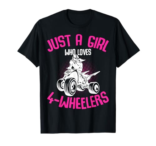 Just a Girl who Loves 4 Wheelers ATV Quad Kids Girls T-Shirt