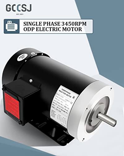 Electric Motor 2Hp 1750Rpm General Purpose Three Phase 56C Motor Tefc 230/460V 5/8" Shaft Diameter 4 Pole 60Hz #TOP1
