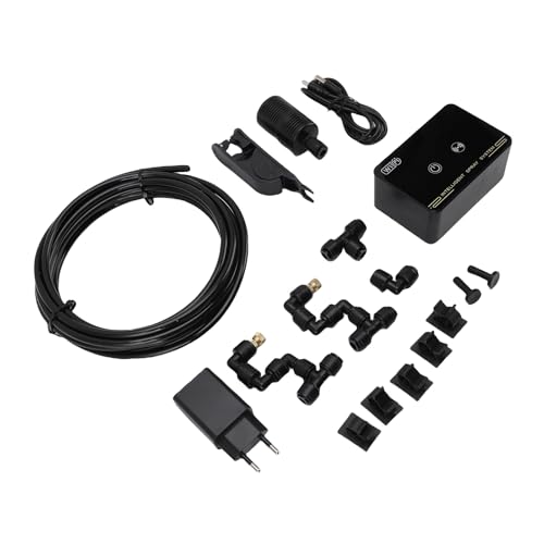 Haofy Smart Reptile Humidificateur Timer Fonction Système de Brumisation de Terrarium Automatique avec des Buses de Cuivre pour Les Plantes Arrosées, Améliorant Les (Plug UE 100-240V)