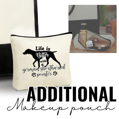 Bolsa tote de lienzo para amantes de perros miniatura 5
