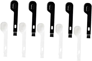 FRCOLOR 10 Peças Máscara Colher Escova De Limpeza Colher De Maquiagem Dupla Espátula De Amostragem Colher De Maquiagem Mini Colher Escova De Limpeza De Rosto Espátula Facial Máscara