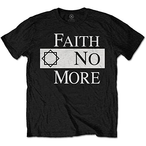 Faith No More FNMTS02MB03 T-Shirt, Black, Large