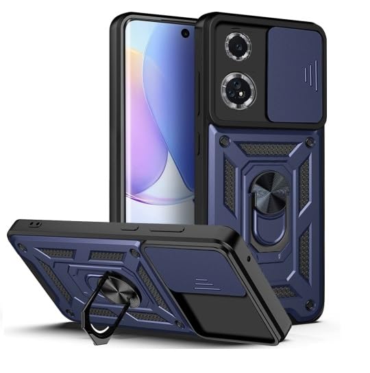 Krkis Oppo Reno 8T 5G Robotic Sliding Camera Window Shock Proof Thunder Case, Dual Layer Hybrid Armor Back Cover Case with Kickstand for Oppo Reno 8T 5G - Blue (B0CHF9CVQ6) Amazon Price History, Amazon Price Tracker