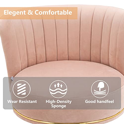 Gnixuu Bar Stools Set Of 2, 360 Degree Swivel Barstools, Modern Upholstered Counter Height Bar Stools With Back, 28 Inch Kitchen Island Bar Chair, Solid Wood Legs(Pink) #TOP5