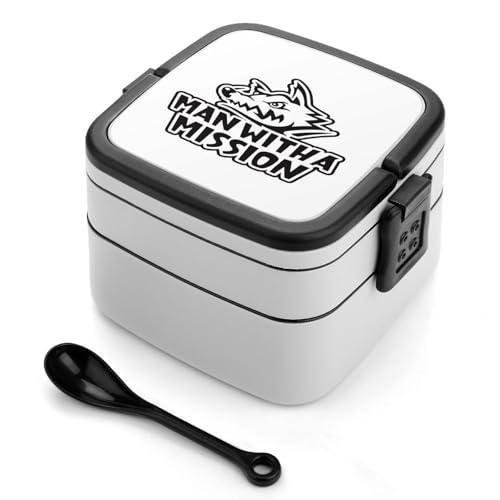 弁当箱 マンウィズアミッション ランチボックス 二段 お弁当箱 おべんとう箱 ランチケース 大人用 子供用 学生 仕事 通勤 1000ml