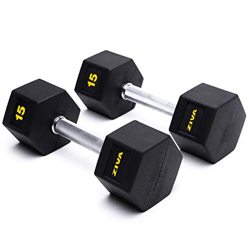 ZIVA Performance Hex Dumbbell 15 kg, Manubrio