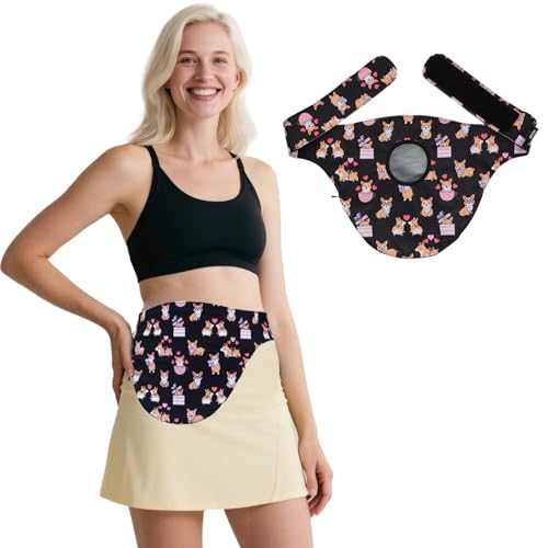 Ufootit Ostomy Belt | Ostomy Bag Covers for Men & Women | Leak-Proof, Odor-Masking Solution for Sports & Daily Life | Stylish, Universal Fit for All Colostomy Bags，(Size XL, Dog)