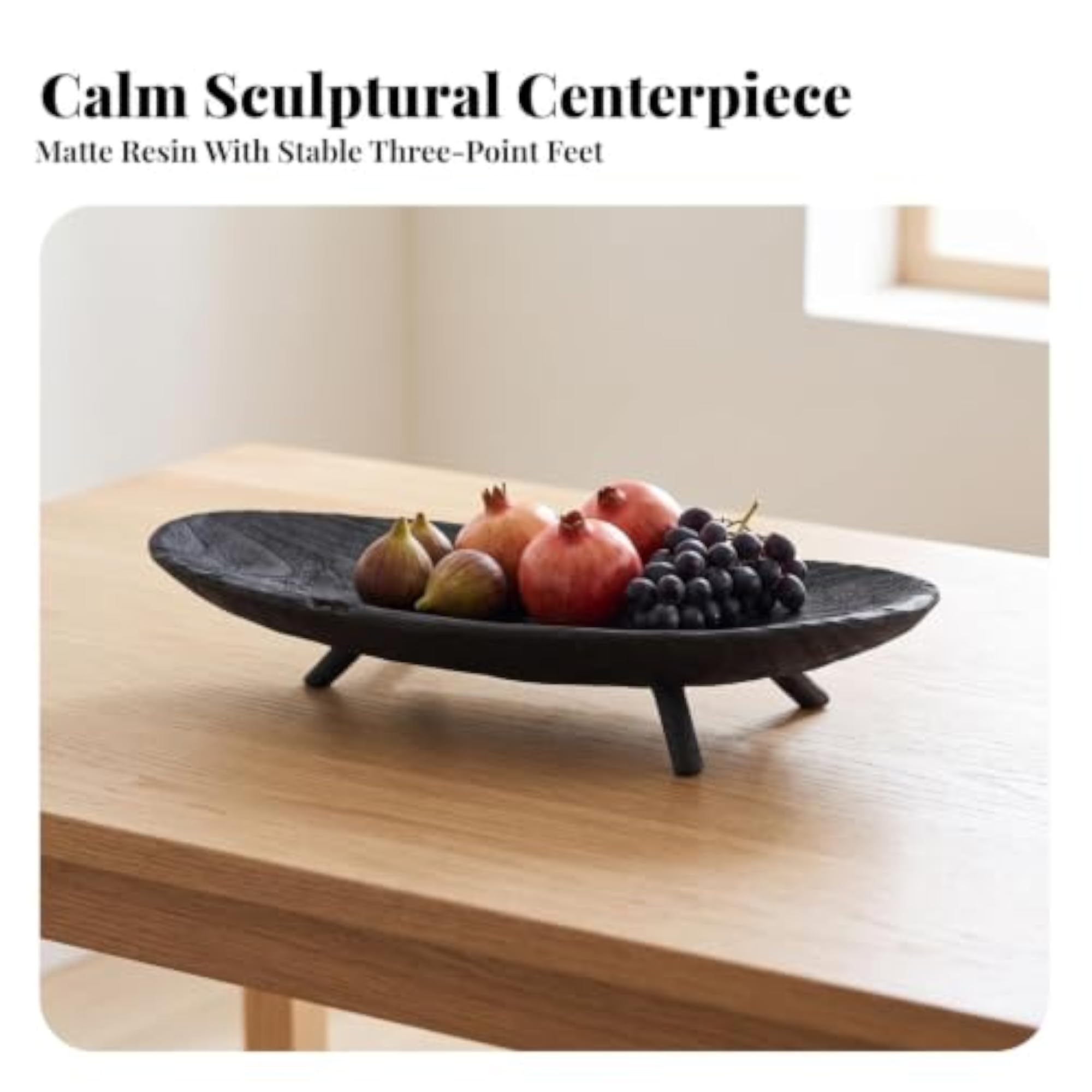 Decorative Tray with Feet, Modern Minimalist Design
