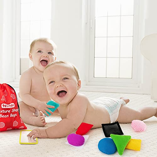 Texture Sensory Bean Bags,Toddler Sensory Toys for Babies,Preschool Toys Set of 13 Beanbags, Shape Sensory Bean Bags with Storage Bag,Develop Fine Motor & Sensory Play for Newborns’ Early Learning - Image 9