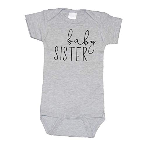 Image of Bump and Beyond Designs Little Sister Shirt for Girls Baby Announcement Bodysuit
