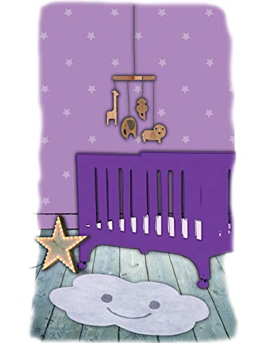 Tapis enfant design gris Nattiot Nimbus tapis de chambre moderne - 3