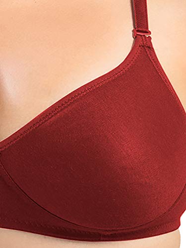 Image of SONARI Women's Non-Padded T-Shirt Bra | Wire-Free, Medium Coverage, Comfortable Polyester-Cotton Blend Fabric | Adjustable Straps, Ideal for Sports Catwalk