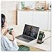 GuMosh 3 in1 Dual Coil Wireless Charger Station for Samsung,Wireless Charger Stand for Samsung,Foldable Fast Charging Station,Compatible with Galaxy Watch 7/6/5,Galaxy Earbuds, S25/S24 Ultra