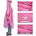 TONDAZHIYO rain ponchos for adults men women（5 Pack） Family Portable EVA Raincoat with Hood Reusable (pink)