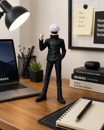 Image of Gojo Satoru Action Figure 21cm, Jujutsu Kaisen Anime Collectible Figurine with Stand, PLA 3D Printed Statue for Desk, Shelf, Gaming Setup, Home Decor & Gift for Anime Fans