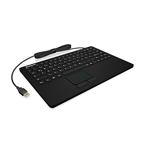 Clavier USB QWERTZ compact noir KeySonic pour optimiser votre petit bureau