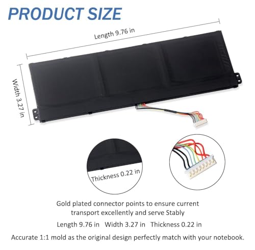 AP18C8K batterie de rechange 50,29Wh durable pour notebook Acer - 3