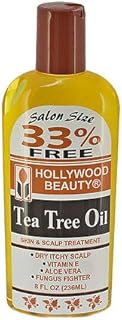 Hollywood Beauty Oil Skin & Scalp Treatment, Yellow, Tea Tree, 8 Fl Oz