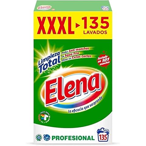 Detergente Elena para lavadora en polvo para ropa blanca y de color con poder antimanchas Cover