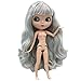 1/6 BJD Dolls is Similar to Neo Blyth, 4-Color Changing Eyes Matte Face and Ball Jointed Body Dolls, 12 Inch Customized Dolls Can Changed Makeup and Dress DIY, Nude Doll Sold Exclude Clothes (SNO.49)