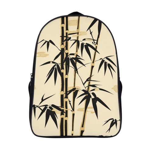 CWBNA0RBN Art Bamboo Mochila Estudiante Mochila Portátil Universitaria Mochila De Mujer Adolescentes Mochila Escuela Viajar Colegio Cámping Impermeable 40x28x16cm