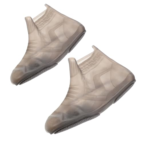 GAROZATION 1pair Rainproof Silicone Shoe Covers Reusable Protectors for Shoes and Boots Slip-resistant Easy to Clean Durable Rain Covers for Outdoor Use Fit