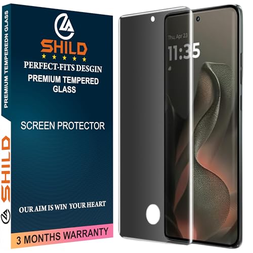 Image of Uyiton Privacy UV Tempered Glass for Motorola Edge 60 Pro (6.7 Inch) | Anti-Spy Curved Screen Protector | 9H Hardness | Ultrasonic Fingerprint Compatible | HD Clarity | Bubble Free UV Installation | Case Friendly