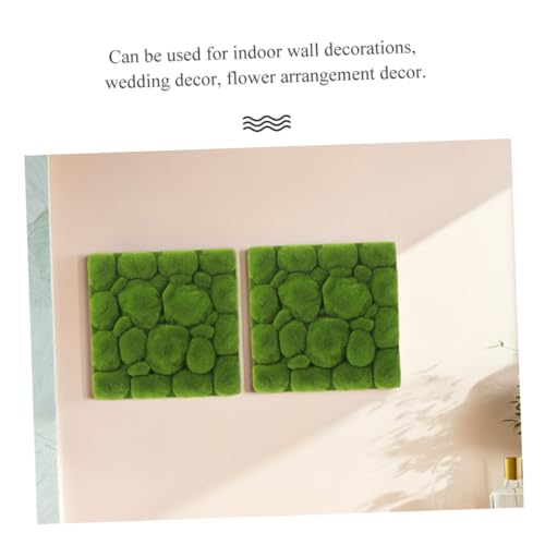 Panneau en mousse imitation verte Abaodam solide 3pcs décor mural