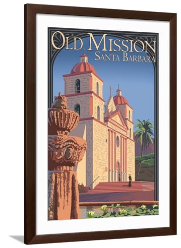 ART.COM Wall Art Print Old Mission - Santa Barbara, California