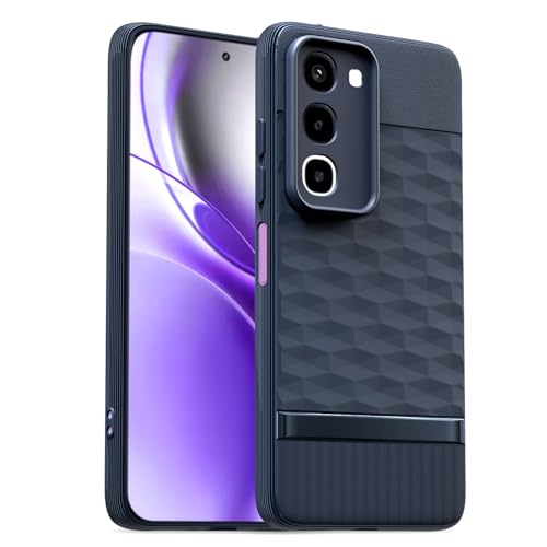Image of Pikkme Back Cover for Realme P4R 5G Camera Protection 3D Hexa Cube Design Silicone Protective Bumper Case (Blue)