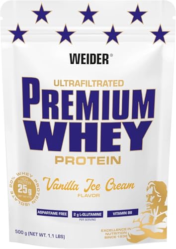 Whey protein poudre Weider Premium vanille pot de 500 g