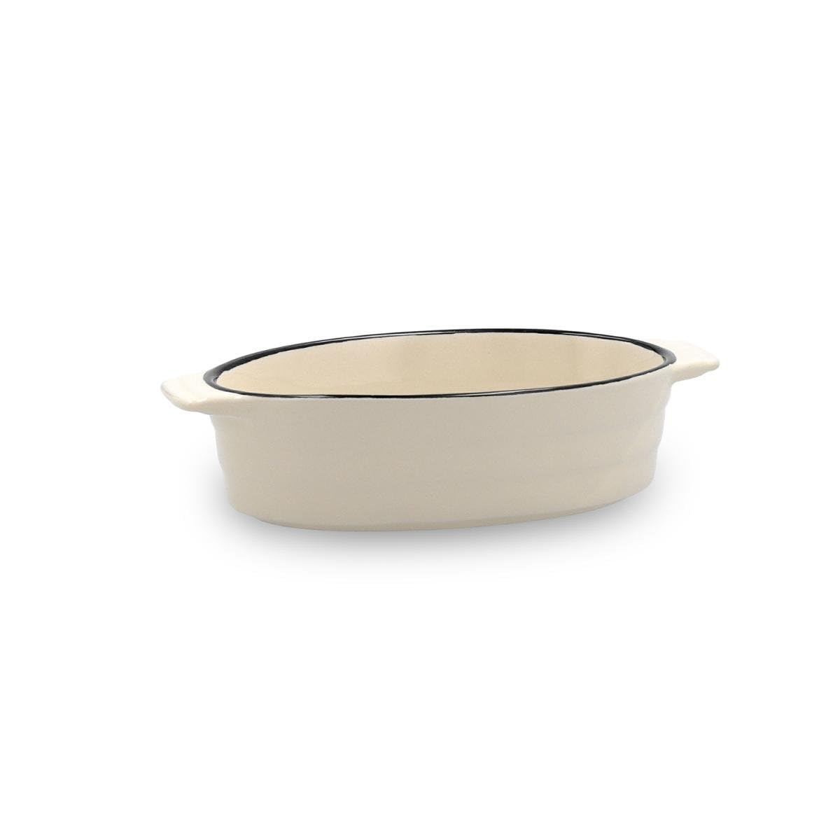 Quid Cocco Oval Stoneware Oven 19 x 10.5 x 5 cm Earthenware Suitable Microwave Oven Safe