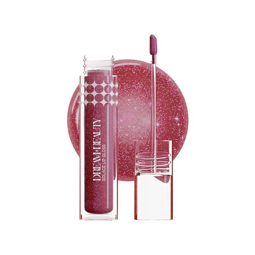 Image of Dream Beauty Collagen Lip Gloss | Rose Pink Shimmer | Non-Sticky Tinted Gloss with Hyaluronic Acid & Vitamin E | Glossy, Plump, Hydrated Lips | Long-Lasting | 4.7ml (Selene)