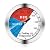 BBQ Thermometer Gauge - Charcoal Grill Pit Smoker Temp Gauge Grill Thermometer with Fahrenheit and Heat Indicator (1 Pack)