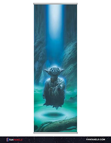 Star Wars Yoda FanPanel Authentic Lucasfilm Entertainment Licensed Art. Ideal Wall Art, Game Room Decor and Star Wars Collectible Art. 72 Inches Tall by 24 Inches Wide. No Tools Required.