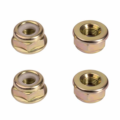 Rowglow 4pcs écrous De Lame DéBroussailleuse M10 X1.25, Ecrou à Filetage Inverse M10 Pas 125 Pour Débroussailleuses Et Coupe-Bordures, Ecrou Tete Debroussailleuse Accessoires (M10x1.25 4pcs)