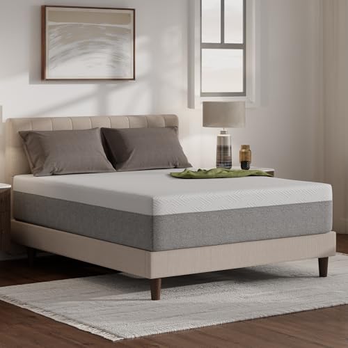 Image of Novilla 14 Inch Full Size Gel Memory Foam Mattress in a Box, Motion Isolation & Edge Support, Grey, CertiPUR-US Certified