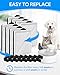 Cunina 8+8 Pack Cat Fountain Filter Replacement Kit Fit for Viva Pet Water Fountains for Cats and Dogs, Carbon Filters Compatible with PetSafe Outlast Fountain