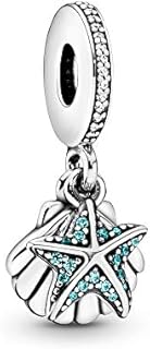 Pandora Starfish & Sea Shell Dangle Charm 792076CZF