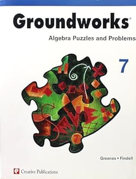 Paperback Groundworks: Algebra Puzzles and Problems Teacher Resource Book Grade 7 Book