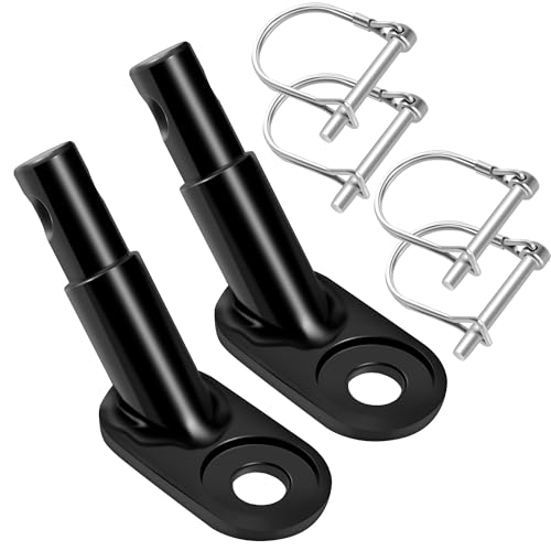 WUFANC Fahrradanhänger Kupplung 2er Set, Fahrrad Anhängerkupplung mit Sicherungsstift, Hundeanhänger für Fahrrad aus Verzinktem Eisen, für Fahrrad-kinderanhänger Kinderwagen Lastenanhänger
