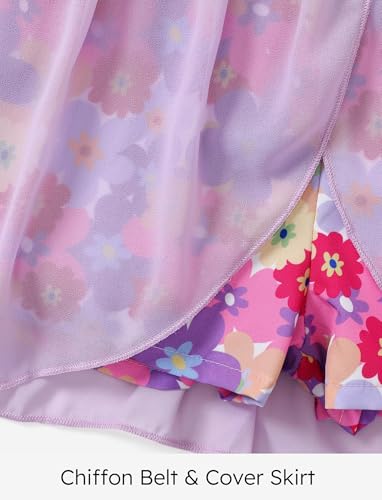 Image of Disney Princess Frozen Elsa Minnie Mouse Stitch Toddler Girl Romper With Skirt Overlay Summer Jumpsuit with Bow 2-6 Years
