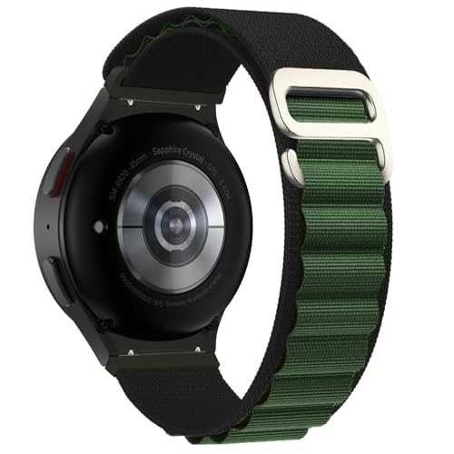 Bracelet nylon Galaxy Watch 5 Pro et 4 anti-transpiration pour peaux sensibles