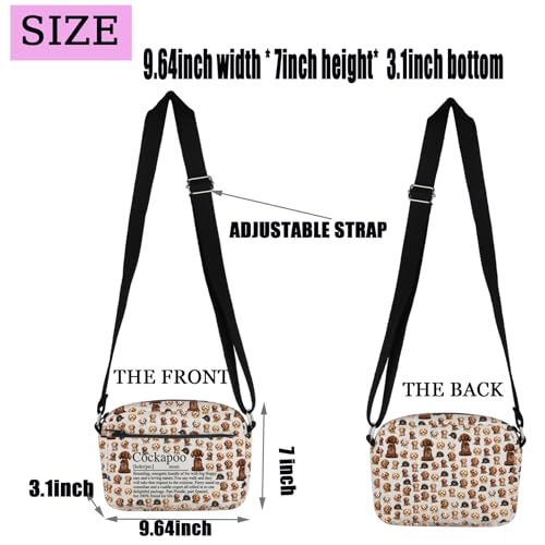 PXTIDY Cockapoo Gifts Cockapoo Definition Crossbody Bag Cockapoo Lover Gift Cockapoo Dog Mom Crossbody Handbag Purse2