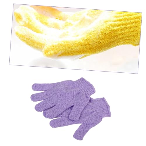 WOONEKY Guantes Exfoliantes de Baño y Ducha Color Aleatorio para Exfoliación Corporal y Limpieza Material de Durable Único Estimulan la Circulación Sanguínea Color Color Aleatorio