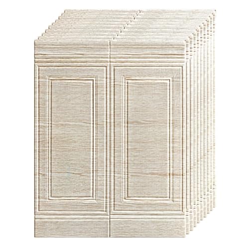 Paneles de pared 3D, revestimientos de espuma autoadhesivos, decoración impermeable para decoración del hogar, fácil de aplicar, extraíble, paquete de 10
